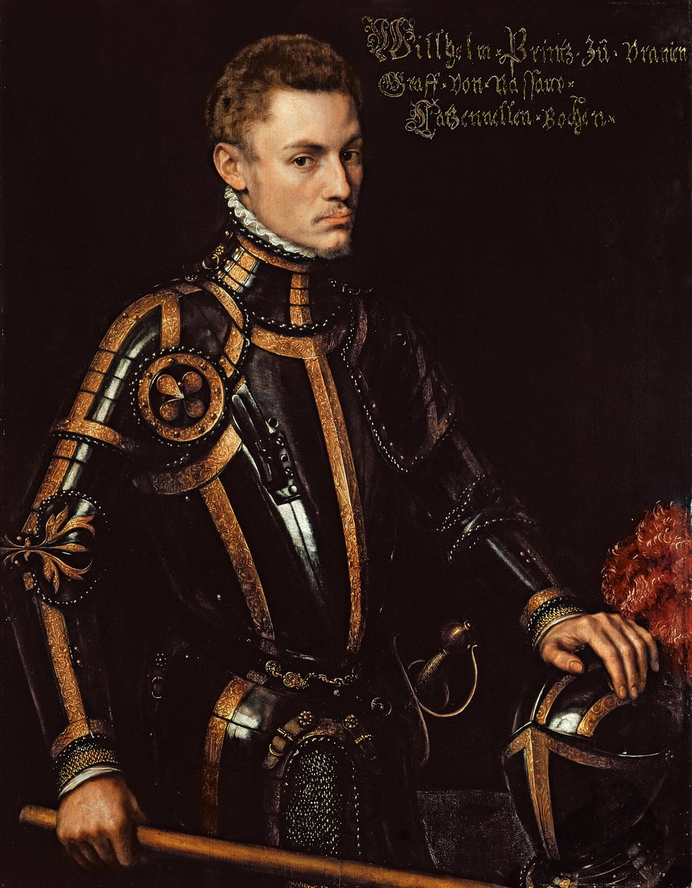 William I (1533-84) Hiljainen, oranssin prinssi, n. 1552 tekijältä Anthonis Mor