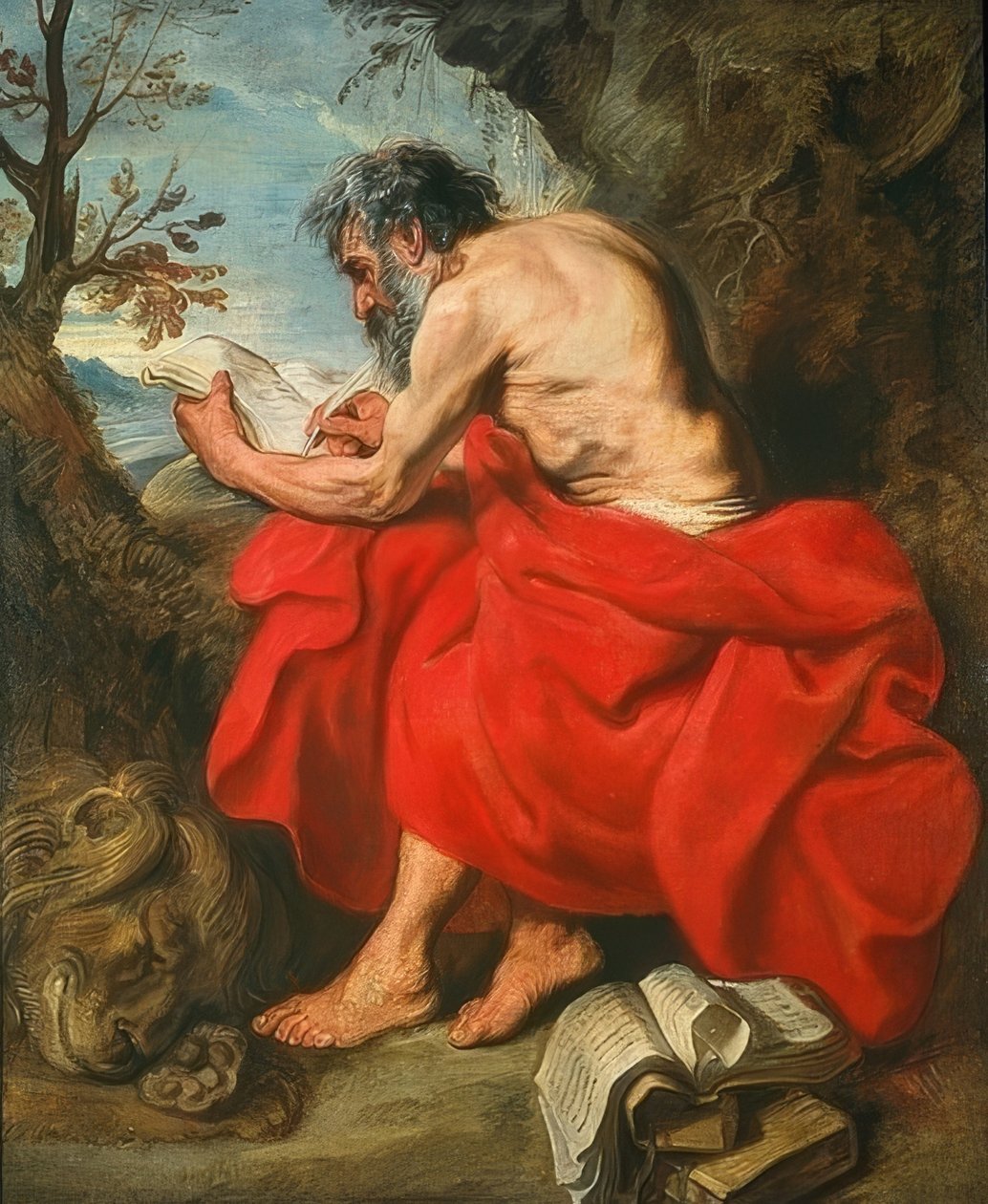 Pyhä Jerome. Noin 1615/16 tekijältä Anthony van Dyck