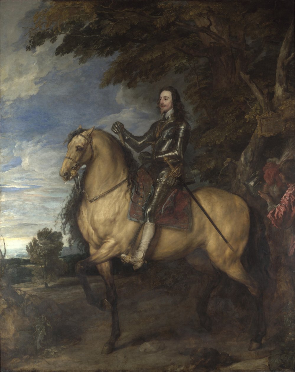Kaarle I:n ratsastusmuotokuva, noin 1638 tekijältä Anthony van Dyck