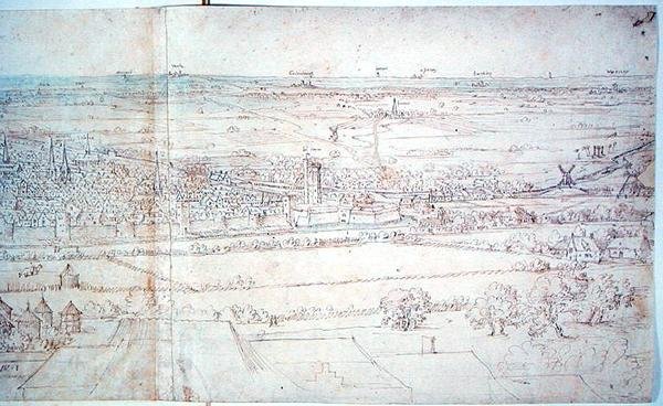 Utrecht tekijältä Anthonis van den Wyngaerde