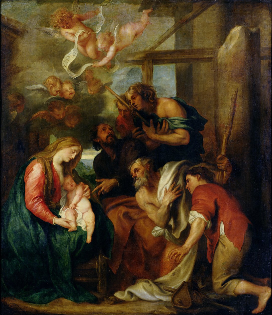 Paimenten palvonta tekijältä Anthony van Dyck