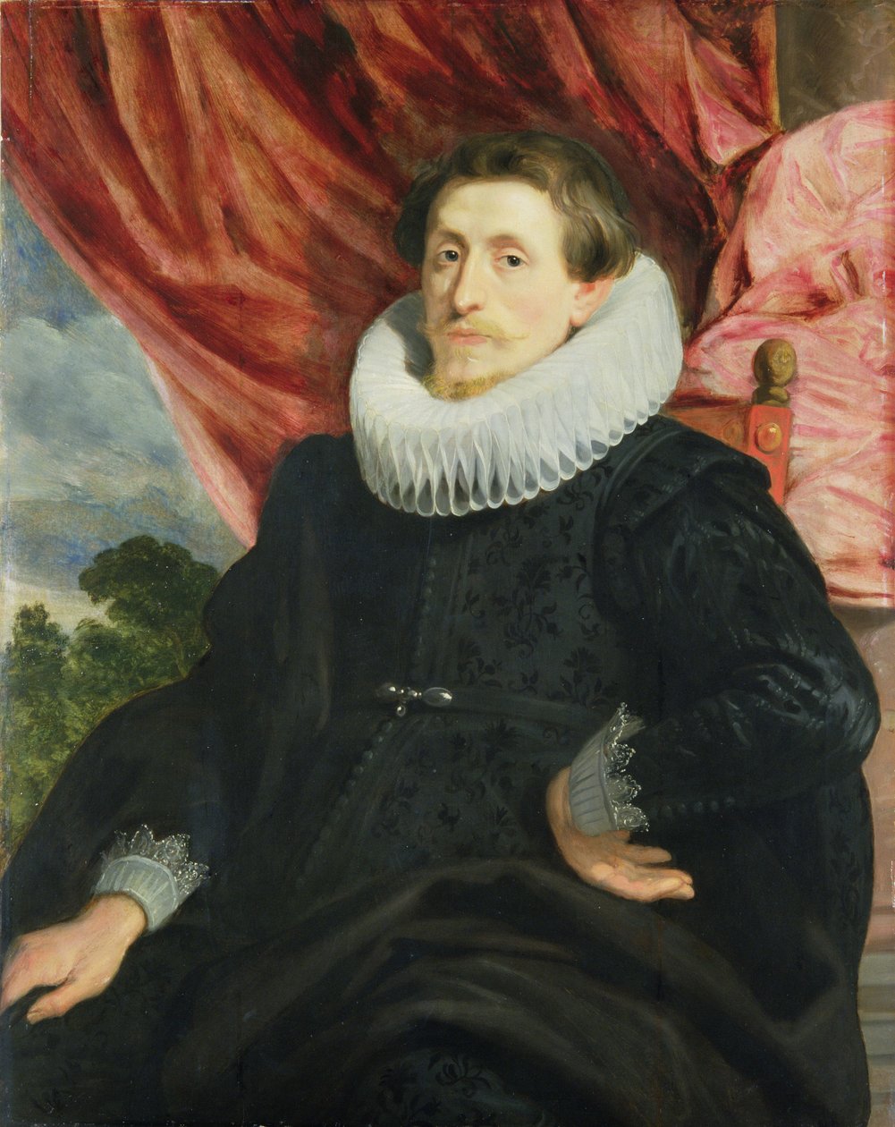Miehen muotokuva, n. 1619 (öljy tammilevylle) tekijältä Anthony van Dyck