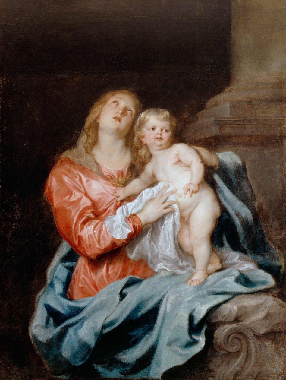 Madonna ja lapsi tekijältä Anthony van Dyck