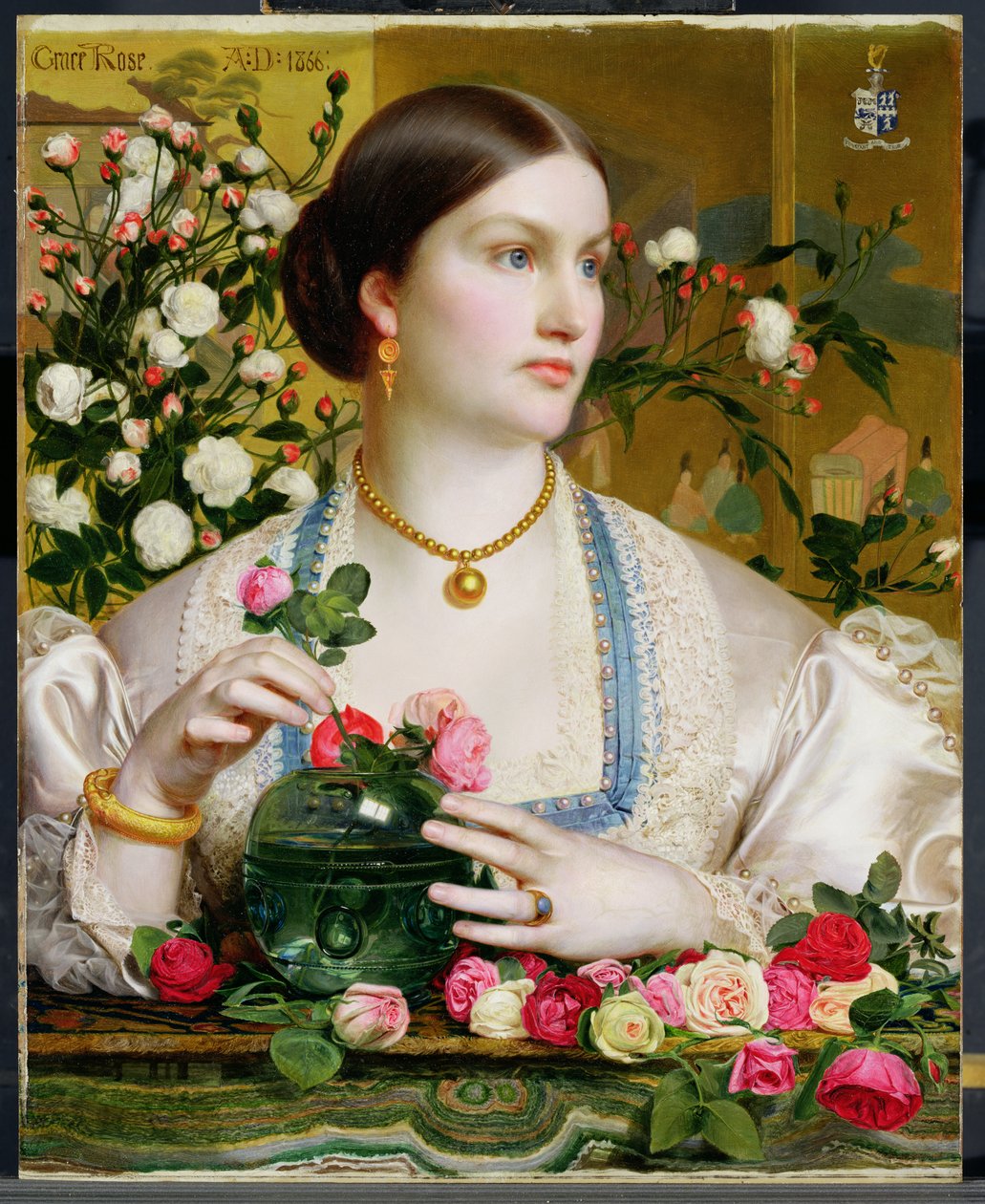 Grace Rose, 1866 tekijältä Anthony Frederick Augustus Sandys