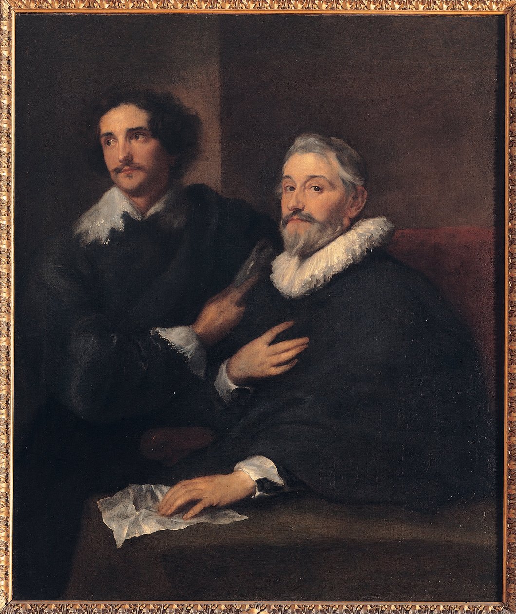 Muotokuva kaivertajista Pieter de Jode vanhempi ja Pieter de Jode nuorempi tekijältä Anthony van Dyck