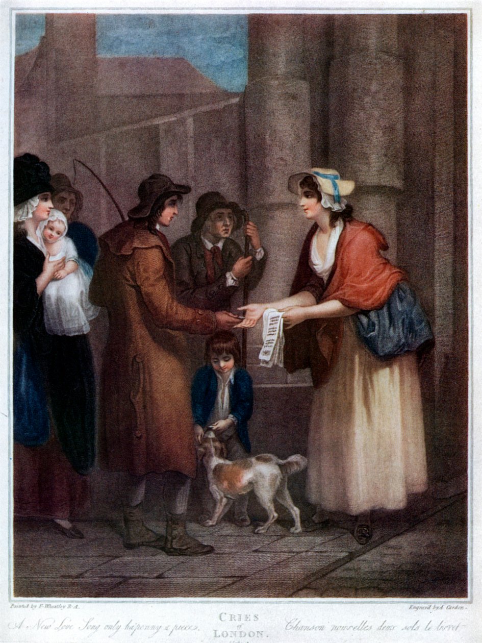 Uusi rakkauslaulu, Only Hapenny a Piece, 1796, 1929 tekijältä Anthony Cardon