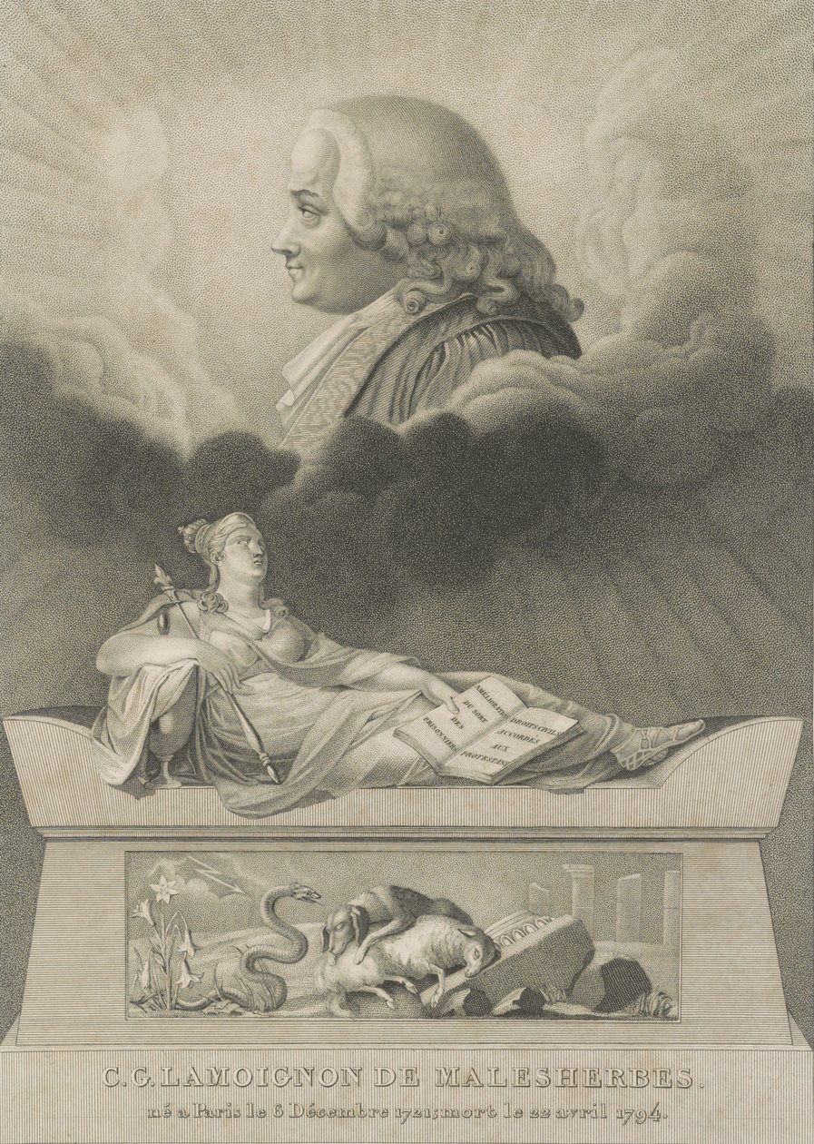 Christian Guillaume de Lamoignon de Malesherbes, 1798 tekijältä Anthony Cardon