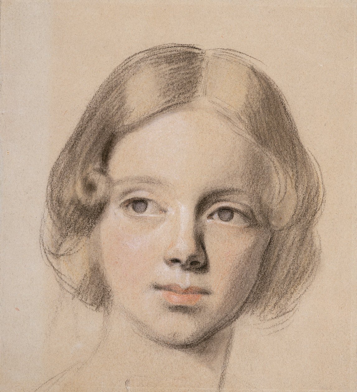 Emma Sandysin johtaja (värillinen liitu kiillotuspaperilla) tekijältä Anthony Frederick Augustus Sandys