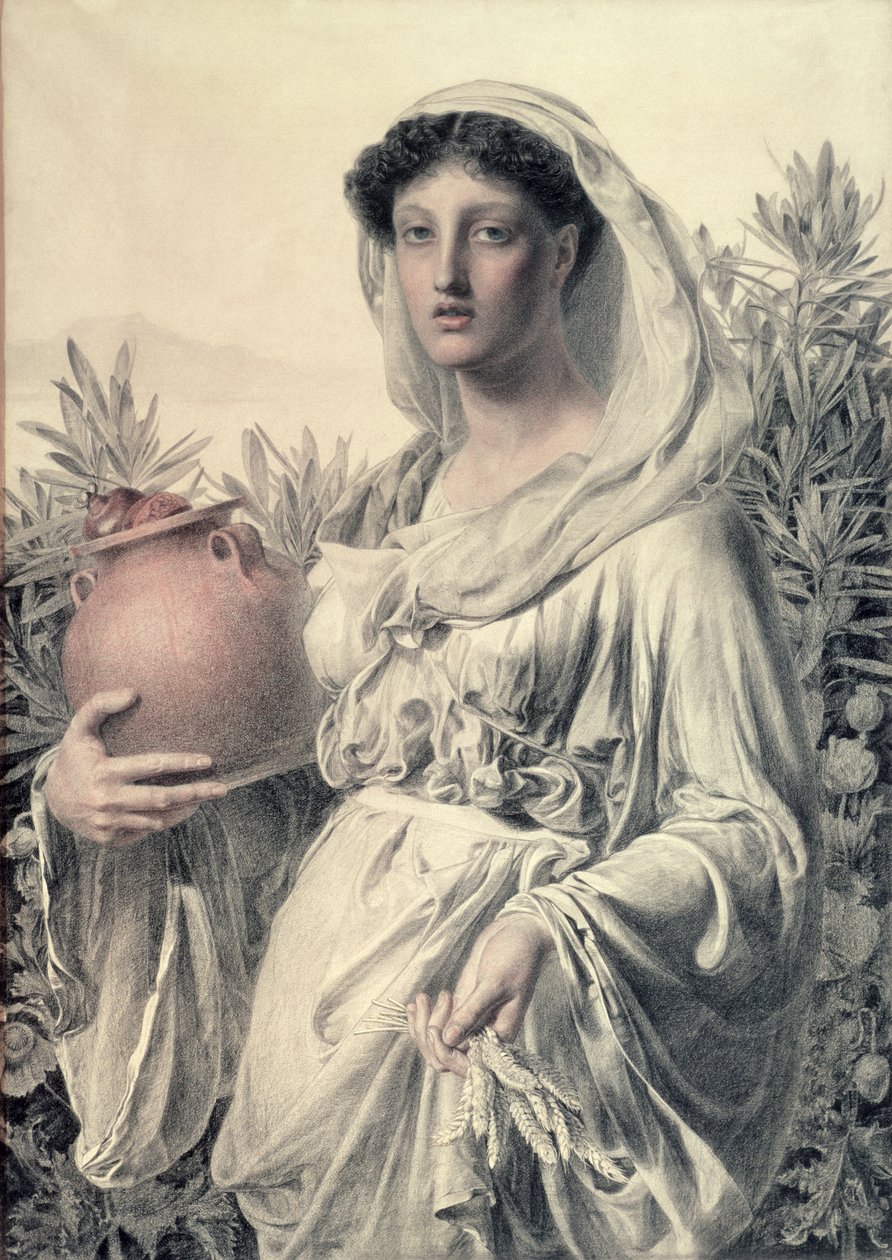 Huonekalut ja erilaiset esineet 1100- ja 1300-luvuilta tekijältä Anthony Frederick Augustus Sandys