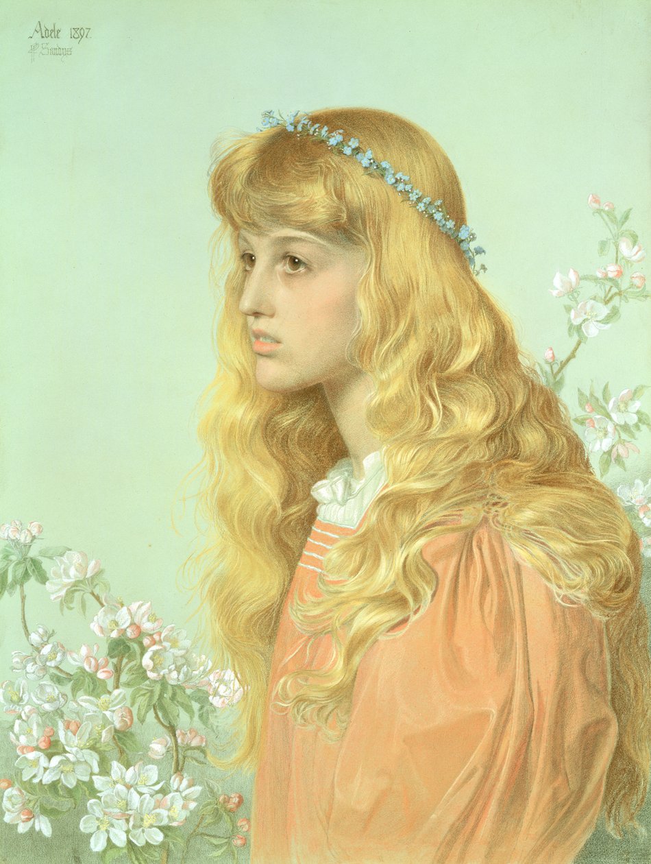 Muotokuva neiti Adele Donaldsonista, 1897 tekijältä Anthony Frederick Augustus Sandys
