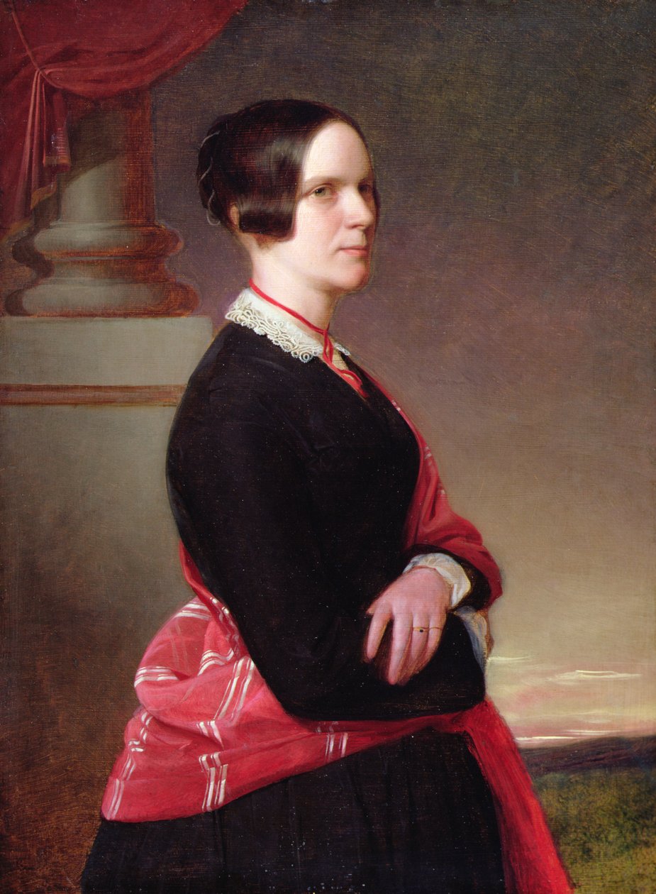 Muotokuva rouva Sandysista, taiteilijan äidistä, myöhemmin 1840-luku (öljy paneelissa) tekijältä Anthony Frederick Augustus Sandys
