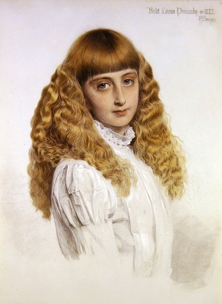Violet Louisa Ponsonbyn muotokuva tekijältä Anthony Frederick Augustus Sandys
