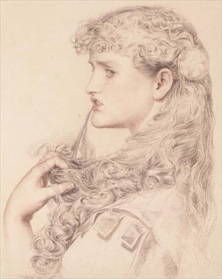 Ylpeä Maisie (piirustus) tekijältä Anthony Frederick Augustus Sandys