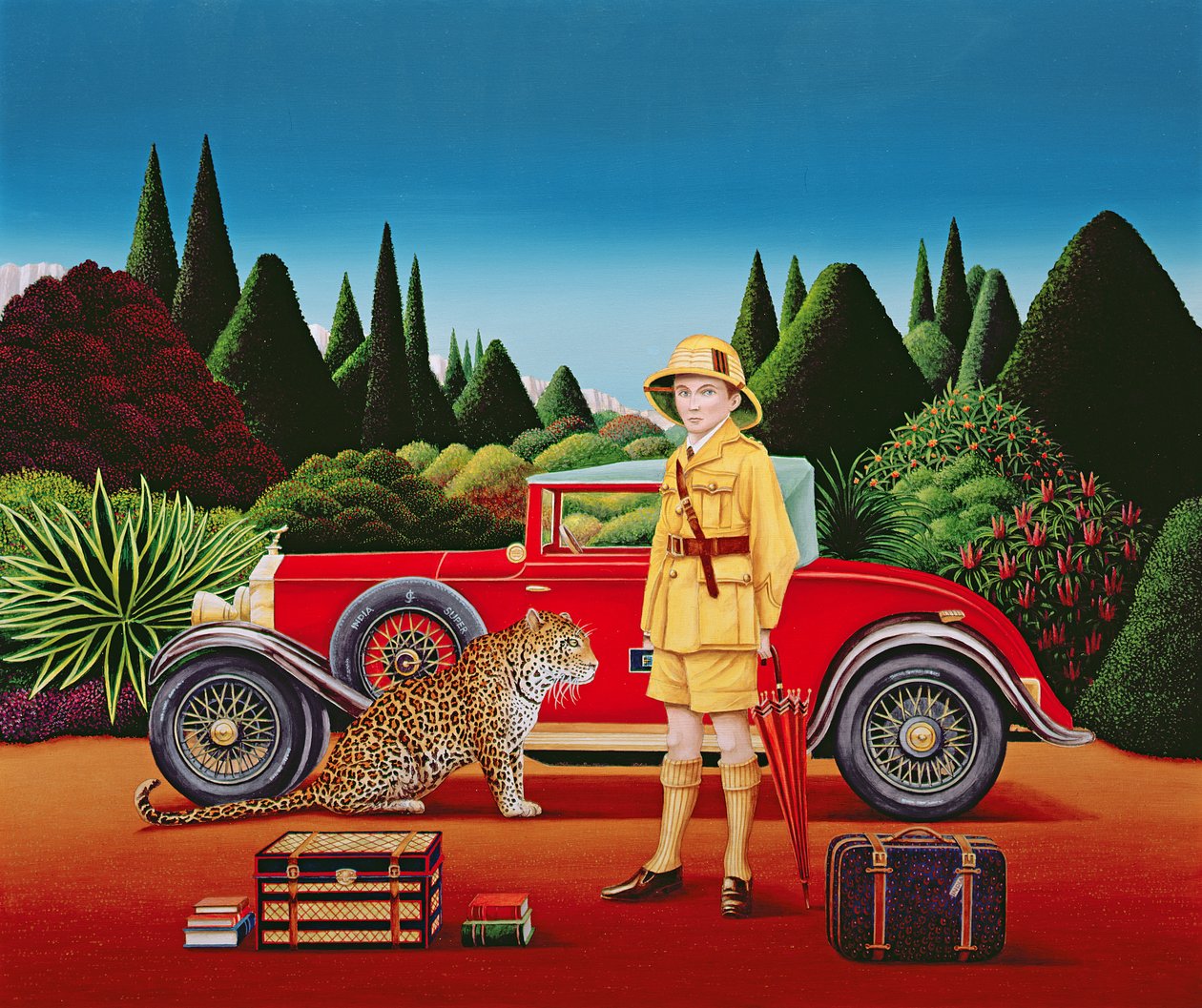 Red Rolls Royce, 1992 (akryylia aluksella) tekijältä Anthony Southcombe