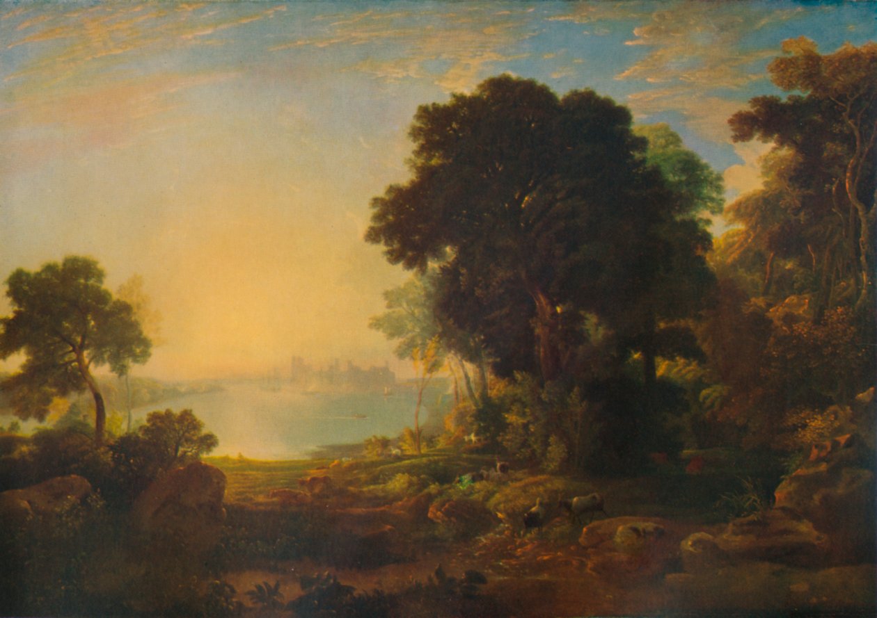 Carnarvonin linna, 1815-1819, 1935 tekijältä Anthony Vandyke Copley Fielding