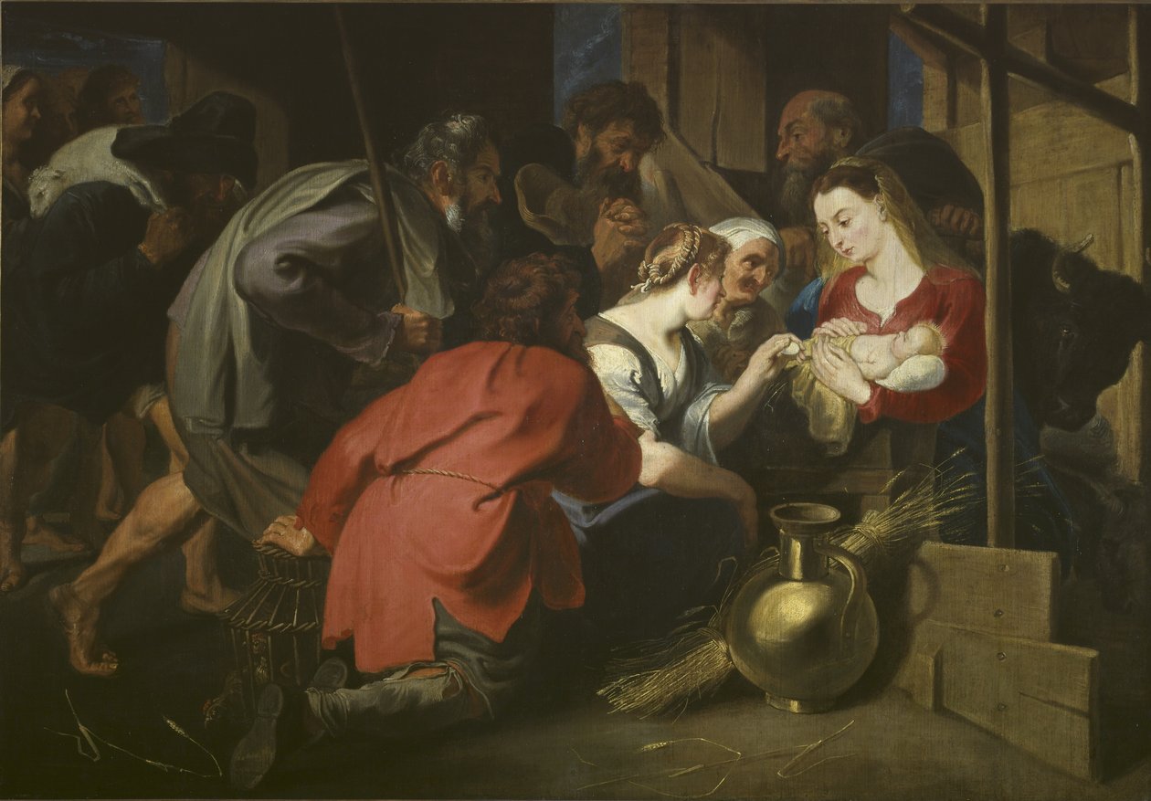 Paimenten palvonta, vuoden 1615 jälkeen (öljy kankaalle) tekijältä Anthony van (follower of) Dyck