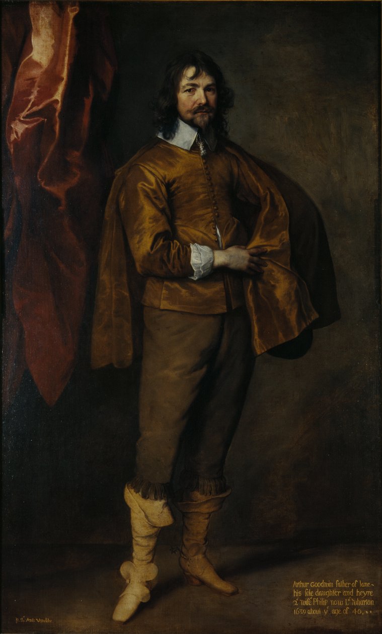 Arthur Goodwin, M.P. (öljy kankaalle) tekijältä Anthony van Dyck