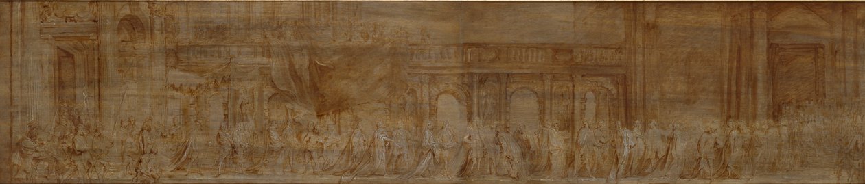Kaarle I ja sukkanauharitarit kulkueessa, 1638 tekijältä Anthony van Dyck