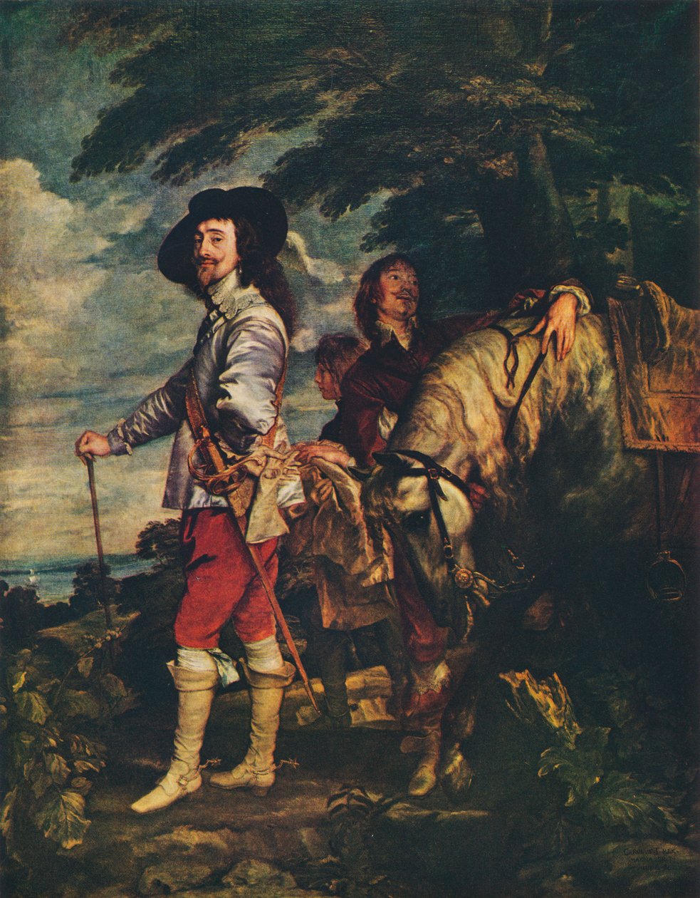 Kaarle I metsästyksessä, 1635 tekijältä Anthony van Dyck
