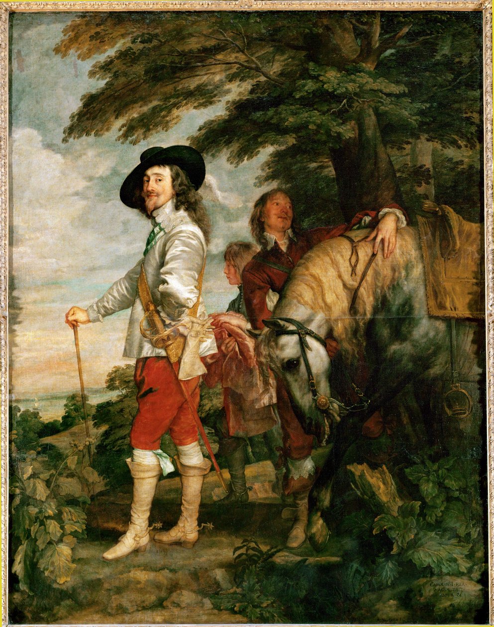 Kaarle I, Englannin kuningas, metsästysmuotokuva - ... tekijältä Anthony van Dyck