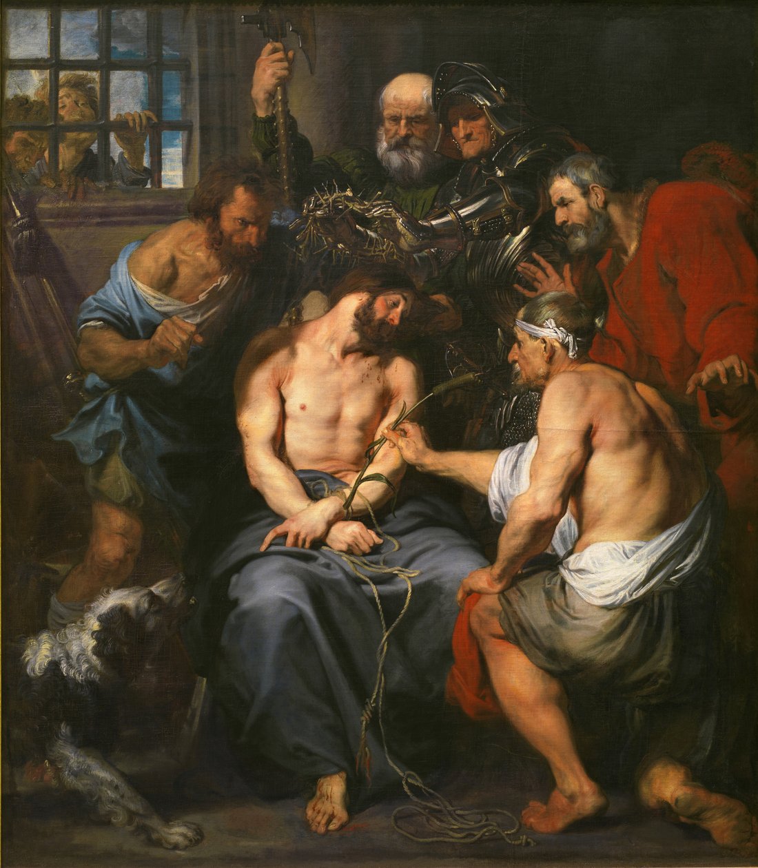 orjantappuroilla kruunattu Kristus tekijältä Anthony van Dyck