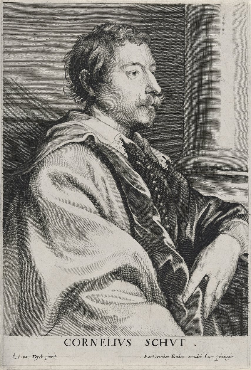 Cornelius Schut, ei päivämäärää (etsaus paperille kaiverruksella) tekijältä Anthony van Dyck