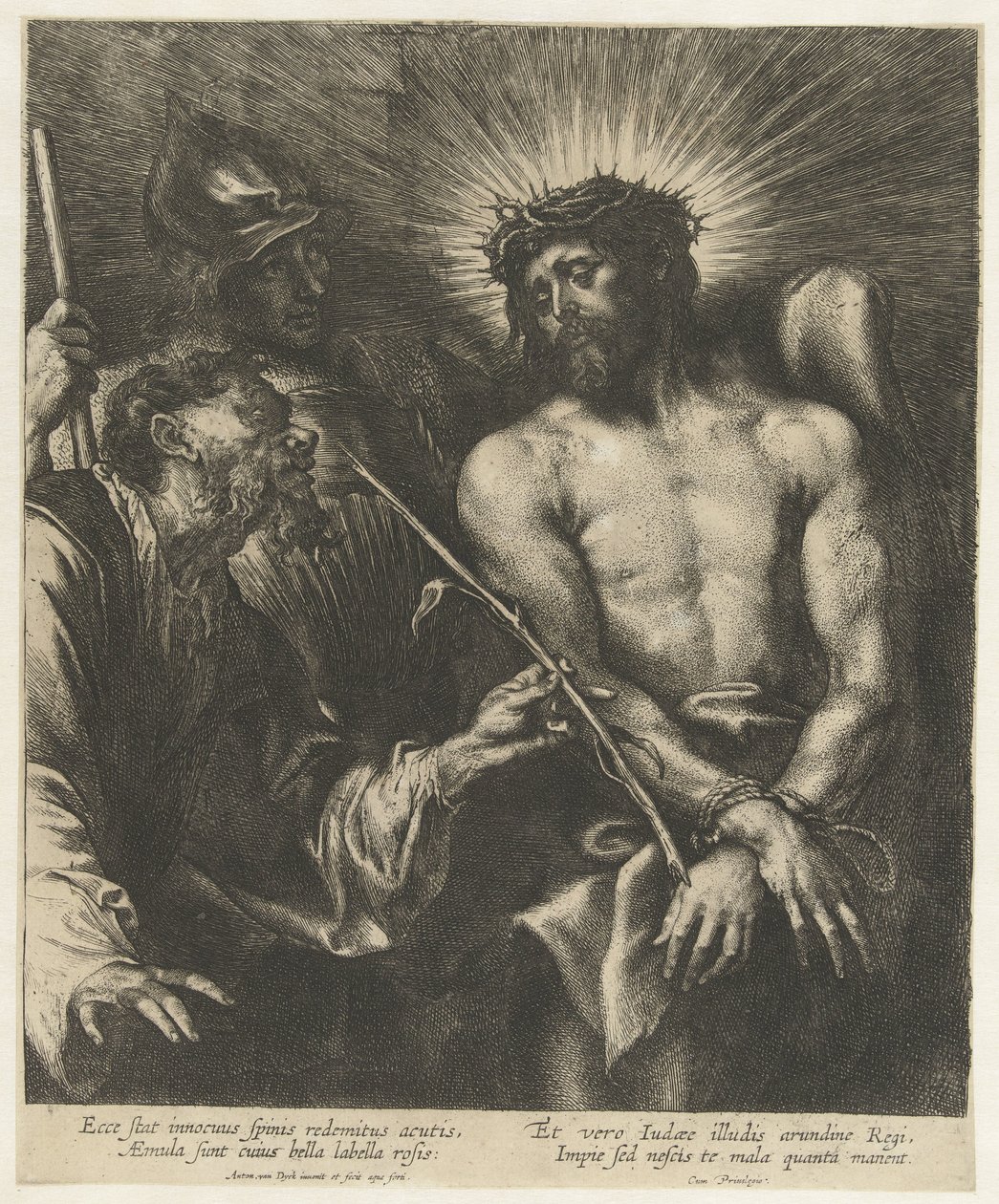 Kristuksen pilkkaaminen Ecce Homo tekijältä Anthony van Dyck