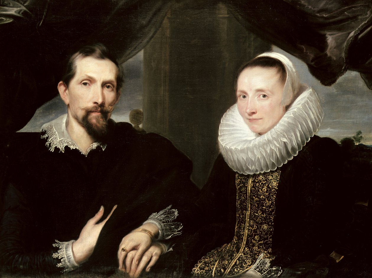 Taidemaalari Frans Snydersin (1579-1657) ja hänen vaimonsa Margaretha de Vosin kaksoismuotokuva, 1621 tekijältä Anthony van Dyck