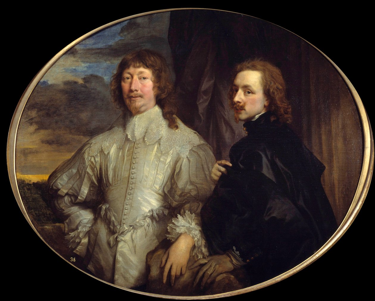 Kaksoismuotokuva Sir Endymion Porterista ja taiteilijasta. Endimion tai Endymion Porter (1587-1649), Englannin hovin diplomaatti ja Van Dyckin suojelija. Anton (Antoon tai Anthony) van Dyckin (1599-1641) maalaus 1623 Madrid, Musee du Prado - Kaksoisportti tekijältä Anthony van Dyck