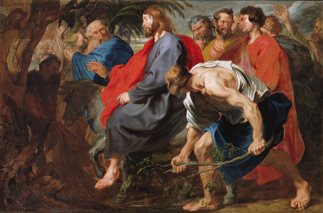 Kristuksen tulo Jerusalemiin, n. 1617 (öljy kankaalle) tekijältä Anthony van Dyck