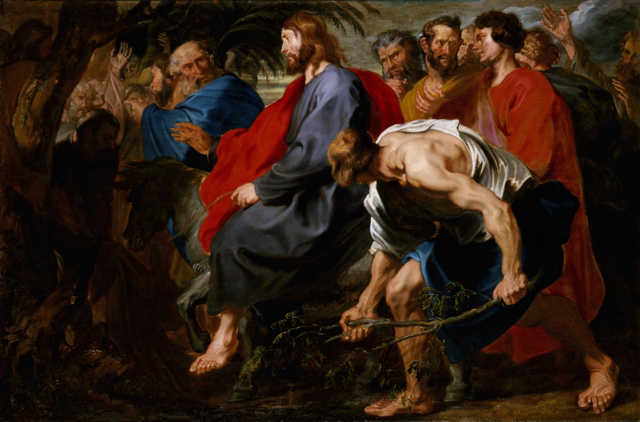 Kristuksen tulo Jerusalemiin, n. 1617 (öljy kankaalle) tekijältä Anthony van Dyck