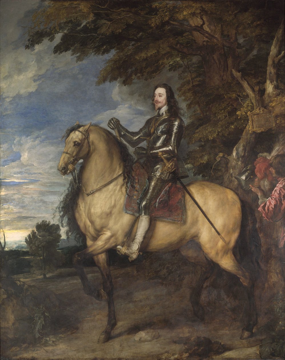 Kaarle I:n ratsastajamuotokuva, noin 1637-8. tekijältä Anthony van Dyck