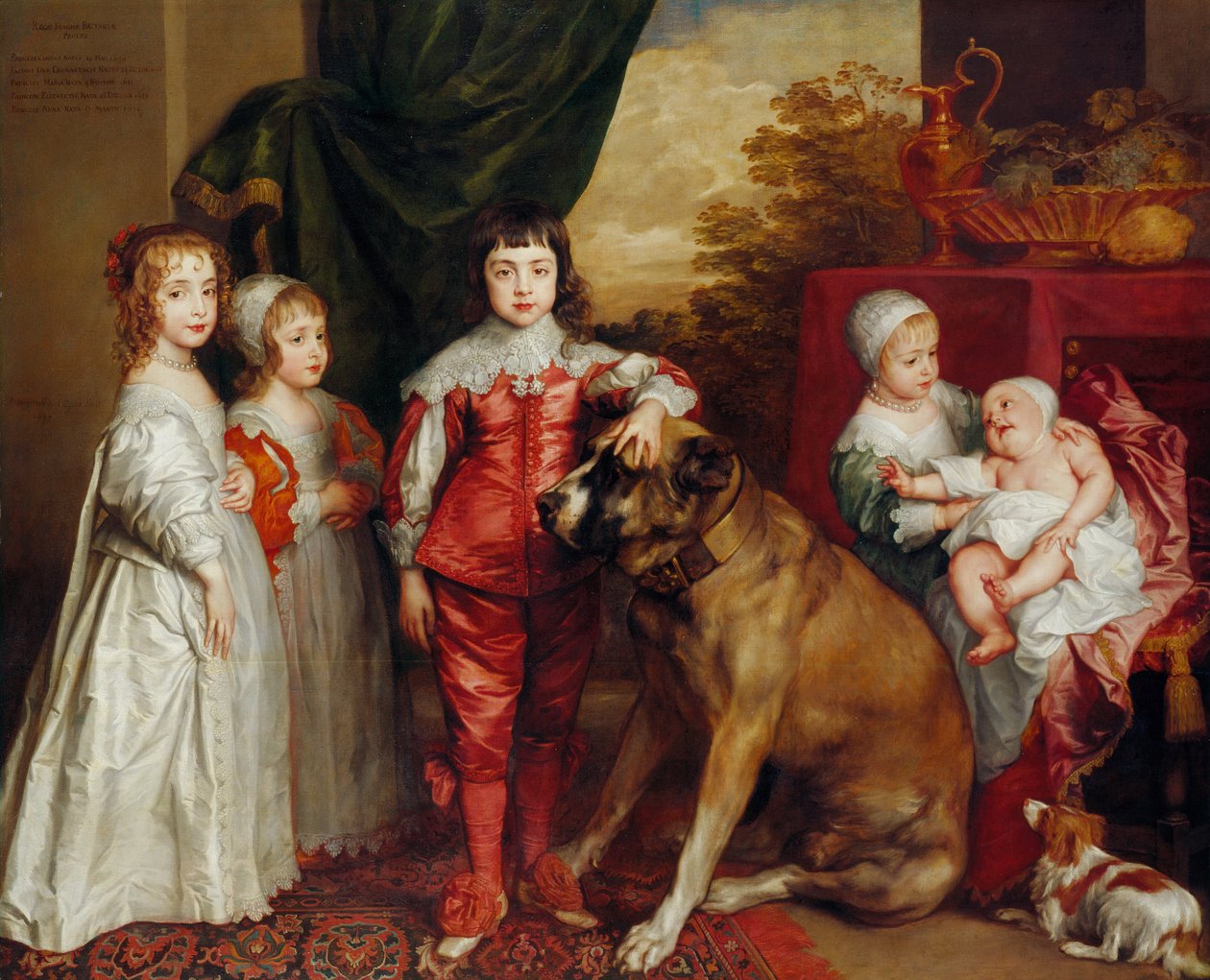 Kaarle I:n viisi vanhinta lasta tekijältä Anthony van Dyck
