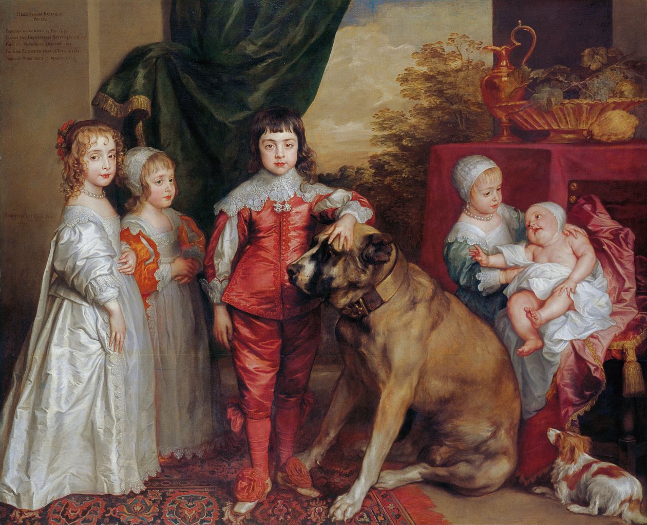 Kaarle I:n viisi vanhinta lasta tekijältä Anthony van Dyck