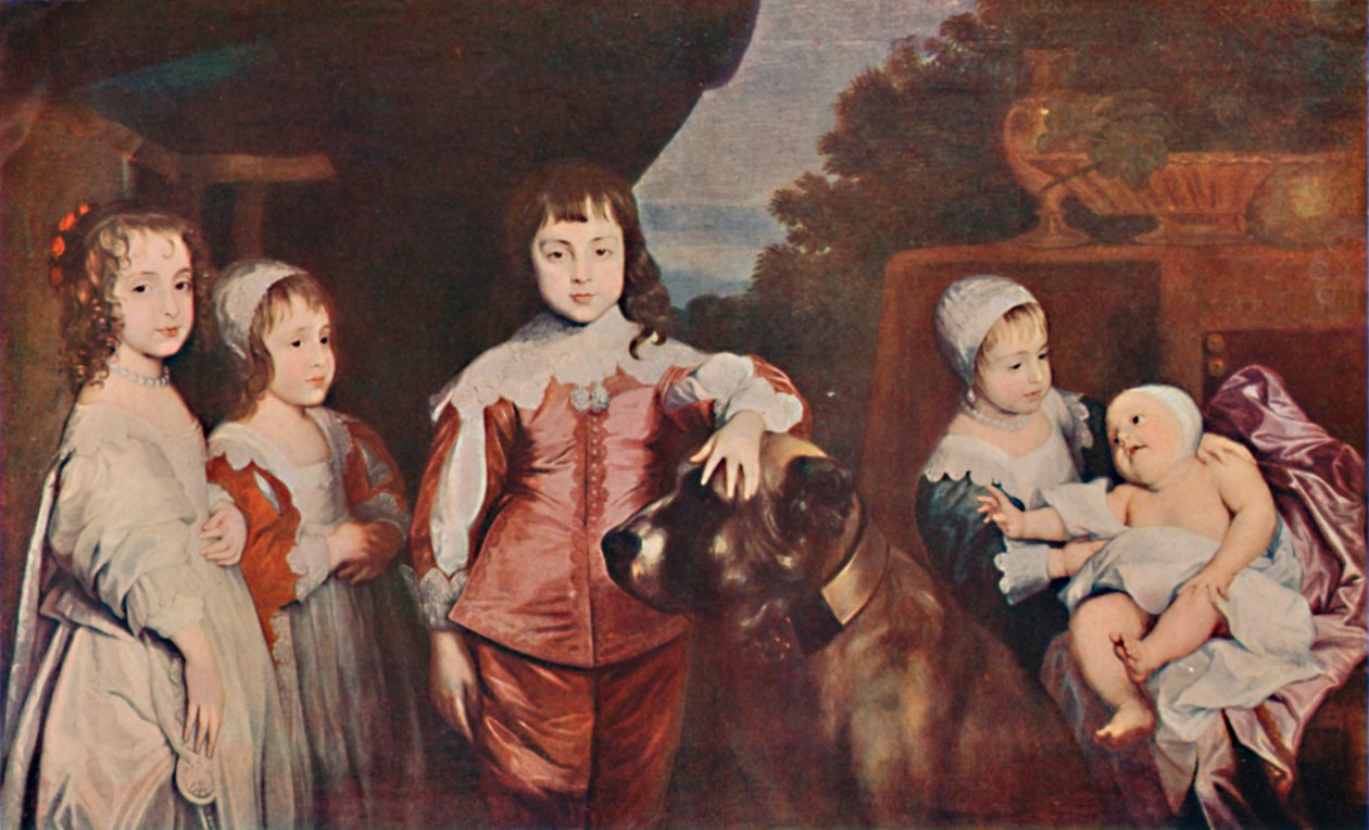 Kaarle I:n viisi vanhinta lasta, 1637, 1903 tekijältä Anthony van Dyck