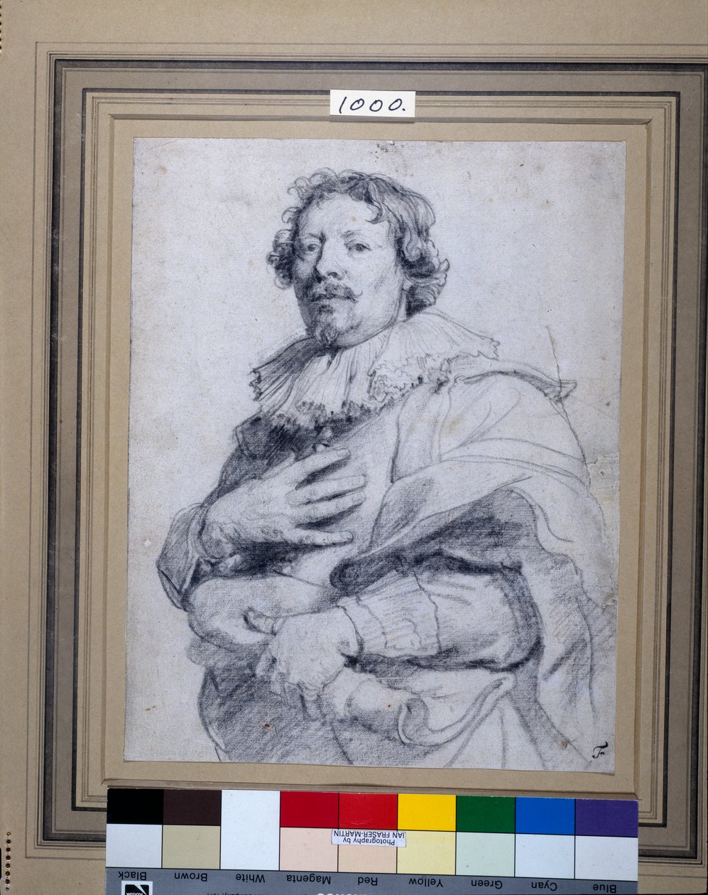 Gaspard de Crayer (musta liitu valkoisella paperilla) tekijältä Anthony van Dyck