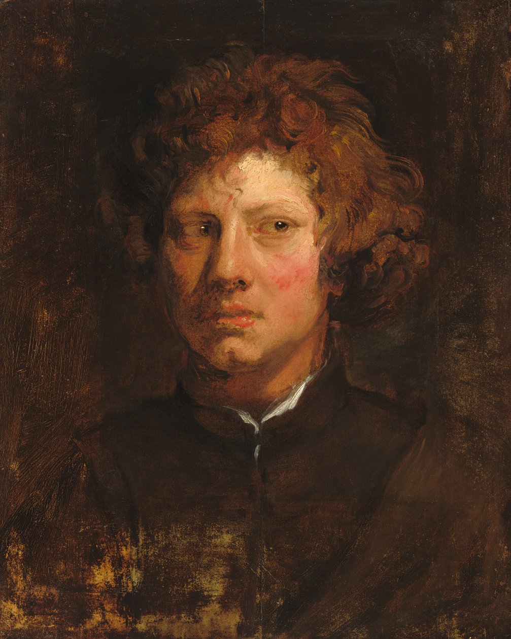 Nuoren miehen pää, n. 16171618. tekijältä Anthony van Dyck
