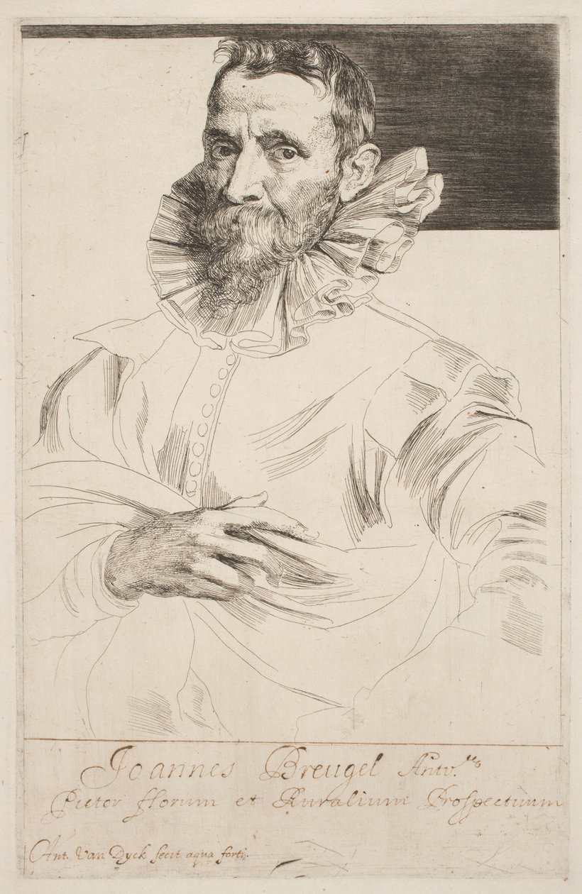Jan Brueghel, n. 1632 (etsaus) tekijältä Anthony van Dyck