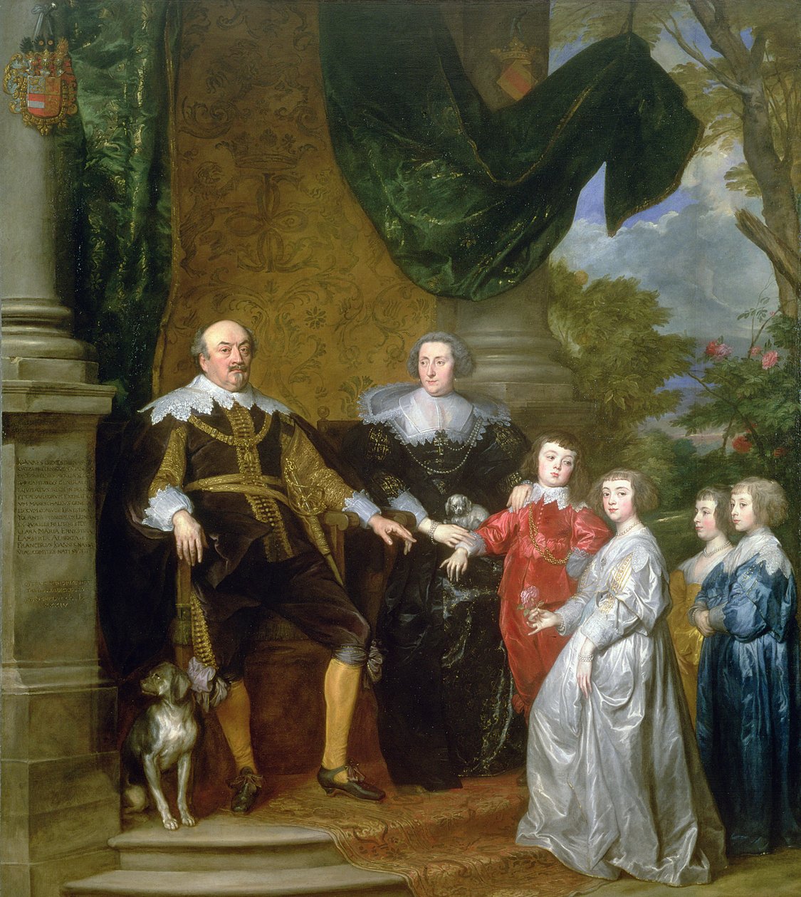 John, Nassaun kreivi perheineen, 1634 tekijältä Anthony van Dyck