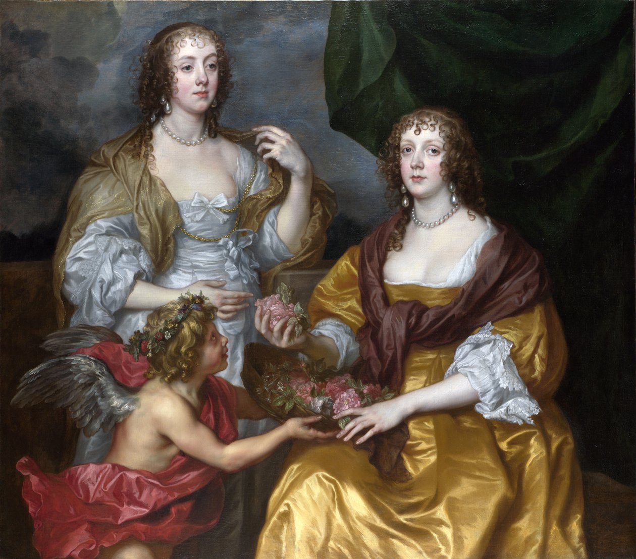 Hyvät Elisabeth Thimbleby ja Dorothy -varakreivi Andover tekijältä Anthony van Dyck