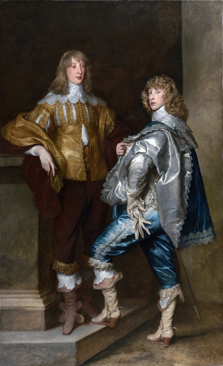 Lordi John Stuart ja hänen veljensä Lord Bernard Stuart n. 1638 (öljy kankaalle) tekijältä Anthony van Dyck