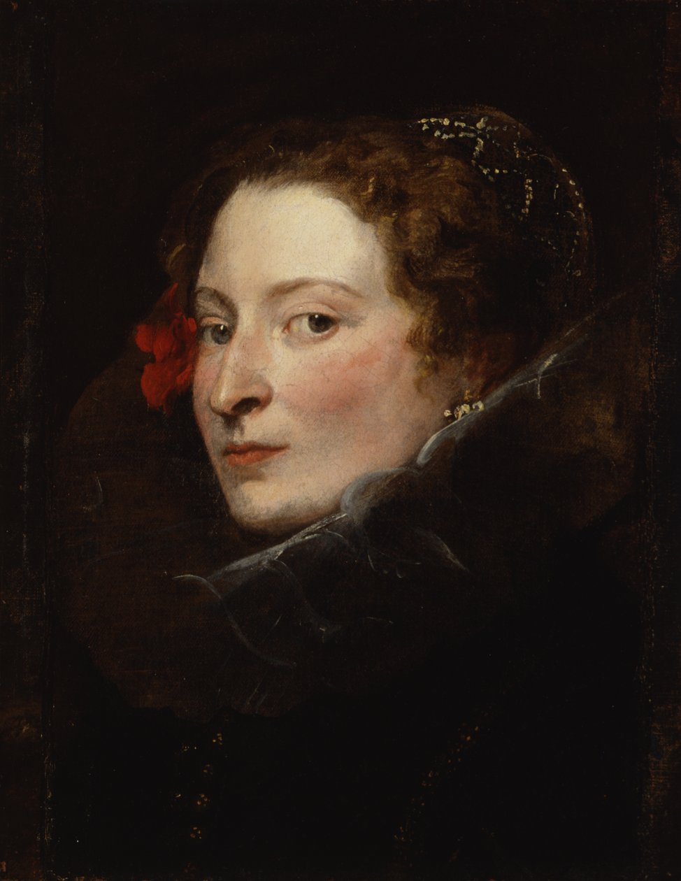 Marchesa Elena Grimaldi-Cattaneo, n. 1622-23 (öljy kankaalle) tekijältä Anthony van Dyck