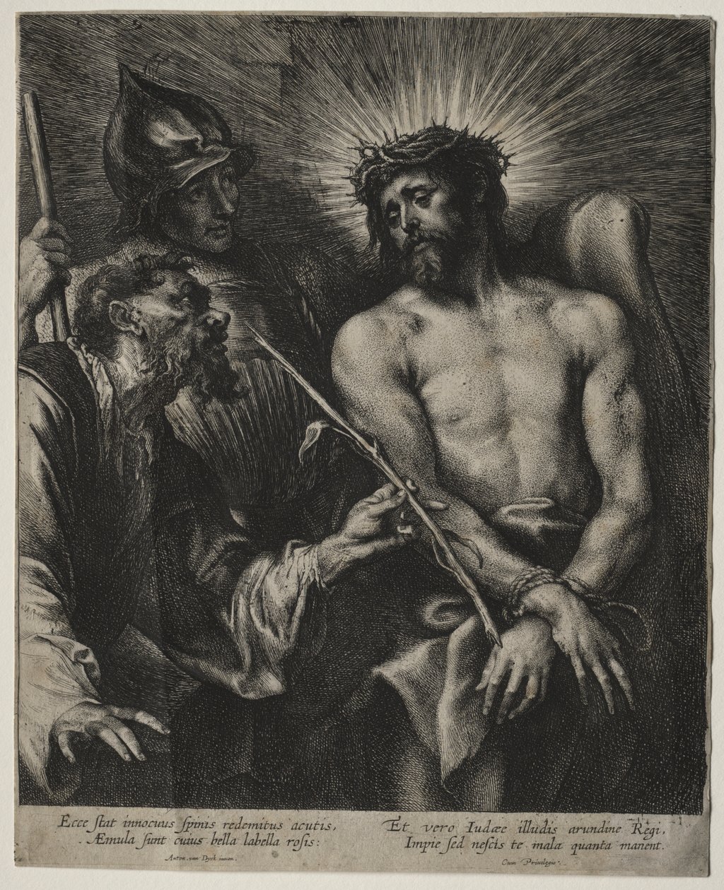 Kristuksen pilkkaaminen tekijältä Anthony van Dyck