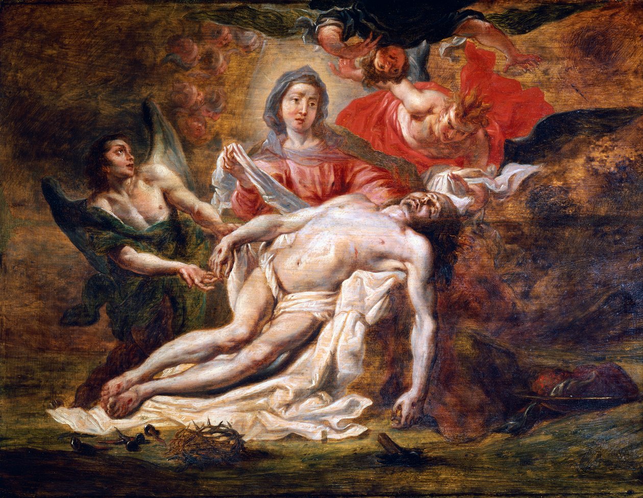 Pieta, Anthony van Dyck (1599-1641) tekijältä Anthony van Dyck