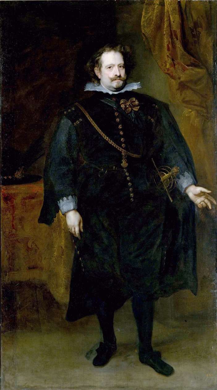 ""Diego Felipe de Guzmanin muotokuva, Leganesin markiisi (1580-1655) espanjalainen poliitikko"" d