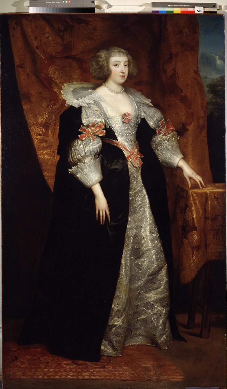 ""Hollantilaisen aatelisnaisen muotokuva"" Sir Anthonis (Antoine, Anthony Or Antoon) van Dyckin (1599-1641) maalaus 1600-luvun valtionmuseo Arkhangelskoye Estate, Moskova tekijältä Anthony van Dyck