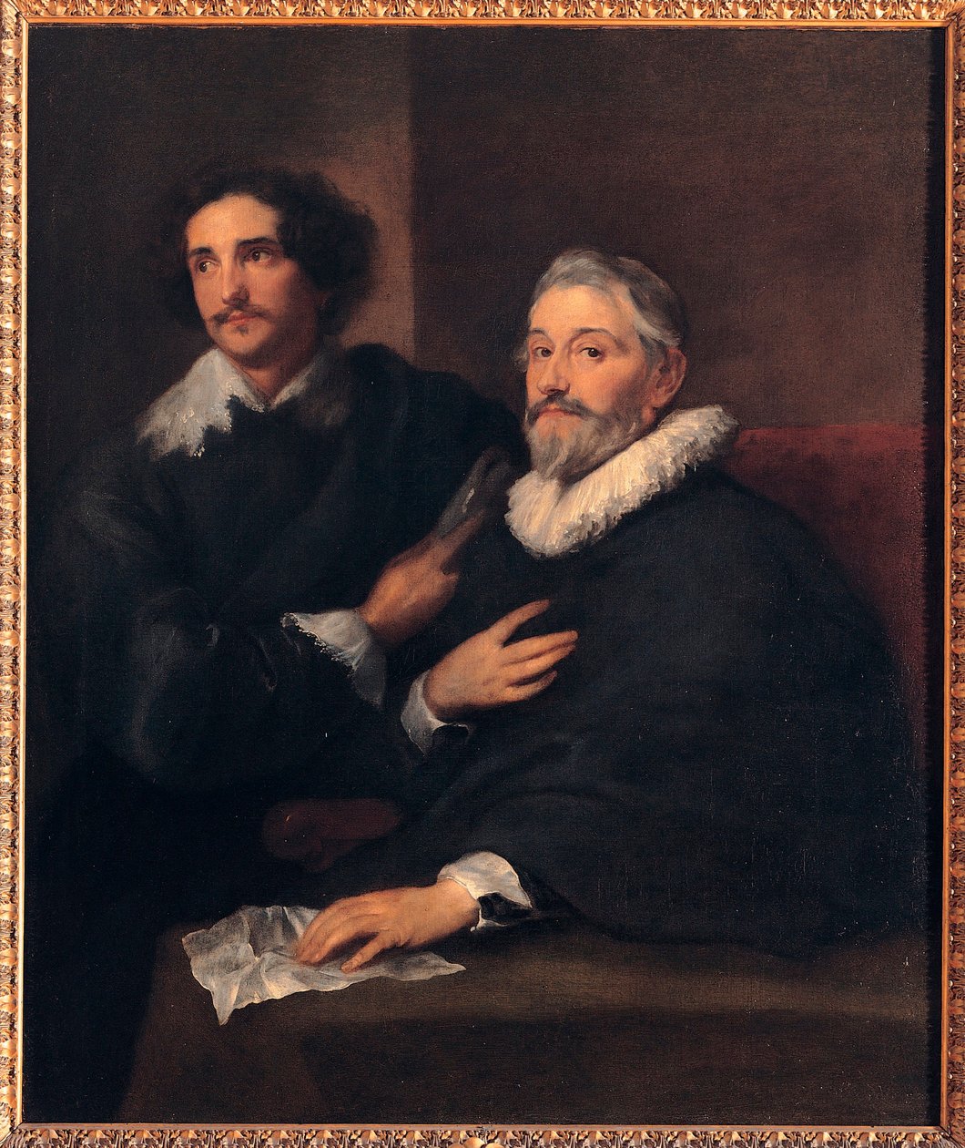 Waelin veljien muotokuva (Waelin veljien muotokuva) - Sir Anthonis (Anton tai Antoon) van Dyckin (1599-1641) maalaus, öljy kankaalle (120x103 cm), noin 1620-1630, englantilainen taide tekijältä Anthony van Dyck
