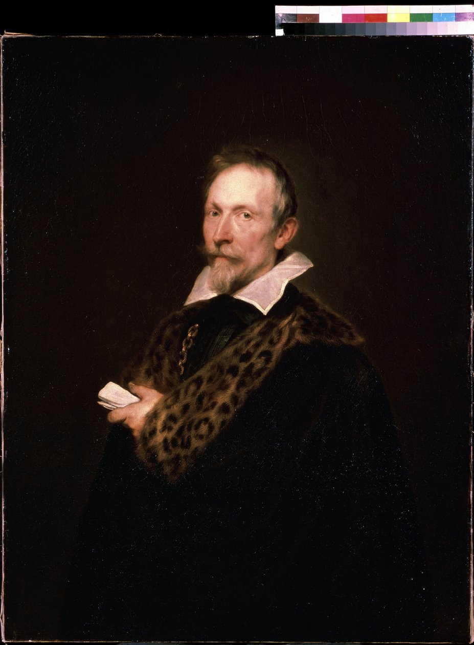 ""Muotokuva diplomaatista ja intellektuellista Jan Van der Wouverista (Waverius) (1574-1636)"" Antoine van Dyckin (tai Athony tai Antoon, Anton tai Anthonis) maalaus tekijältä Anthony van Dyck