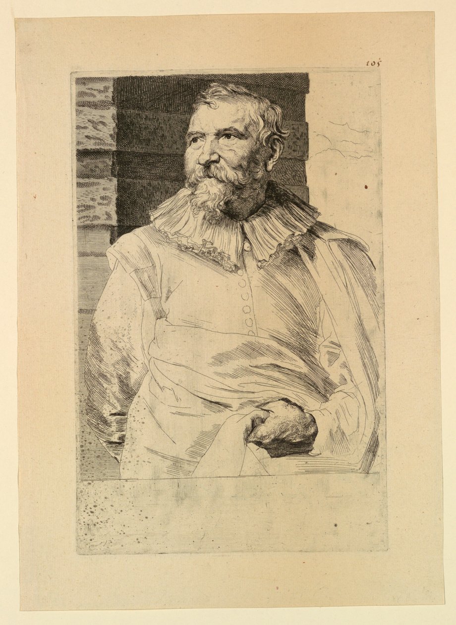 Adam van Noortin muotokuva miesten prinssien ikoneista tekijältä Anthony van Dyck