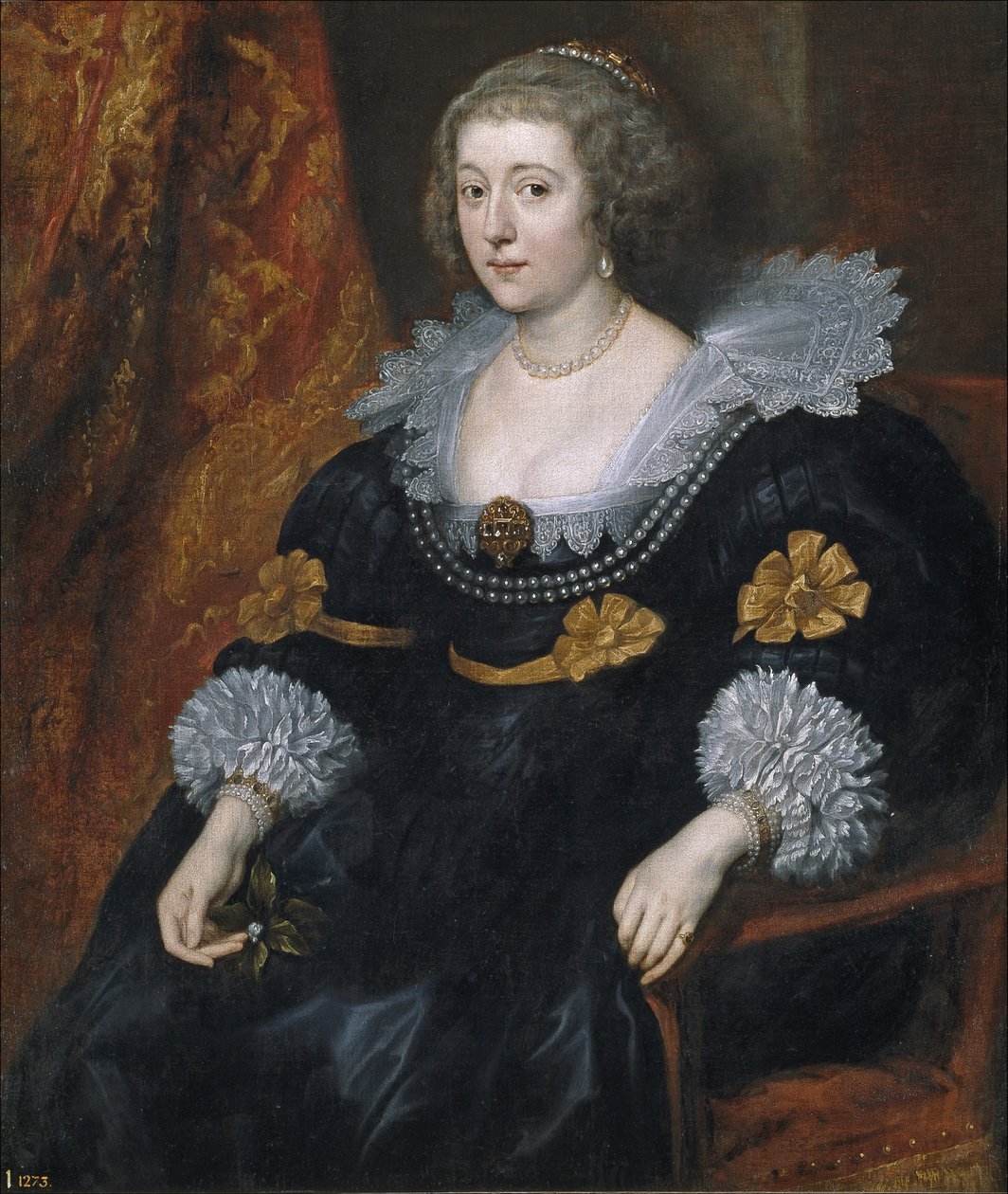 Solms-Braunfelsin Amalian muotokuva 1602-1675 tekijältä Anthony van Dyck